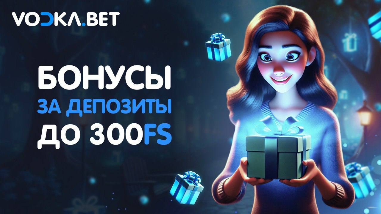 Бонусы и фриспины Vodka Casino